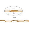 304 Stainless Steel Paperclip Chains CHS-CJC0001-01G-2