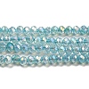 Transparent Baking Paint Glass Beads Strands DGLA-F002-02B-02-1