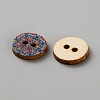 100Pcs 2-Hole Wooden Buttons BUTT-WH20005-04-2