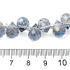 Electroplate Glass Beads Strands EGLA-D030-17R-4