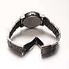 Gunmetal Plated Stainless Steel Rhinestone Wristwatch Quartz Watches X-WACH-E020-08A-01-3