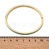 304 Stainless Steel Enamel Hinged Cuff Bangles for Women SA-CBAC920-15G-01A-5