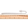 Gingko Iron Stamping Blank Swan Neck Bookmark Findings AJEW-B032-01B-P-3