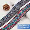 Ethnic Style Embroidery Polyester Ribbons OCOR-WH0033-72-3