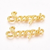 Golden Plated Alloy Cabochons PALLOY-WH0068-08H-2