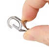 Tarnish Resistant 304 Stainless Steel Lobster Claw Clasps STAS-AB25-2