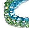 Electroplate Glass Beads Strands EGLA-D018-4x4mm-M3-3