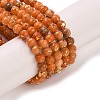 Assembled Natural Dolomite and Synthetic Opal Beads Strands G-Q017-G06-01B-1-2