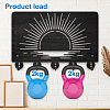 Wood & Iron Wall Mounted Hangers HJEW-WH0055-228-4