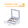 Square Plastic Jewelry Presentation Boxes LS-CON-WH0097-04-2