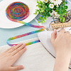 Rainbow Color Glitter Hotfix Rhinestone(Hot Melt Adhesive On The Back) OCOR-WH0082-08-3