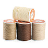4 Rolls 4 Colors Round Waxed Polyester Cord YC-TA0001-21A-1