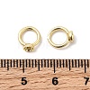 Brass Bead Cap Pendant Bails KK-Z137-02G-02-3