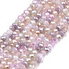 Electroplate Glass Beads Strands EGLA-S192-001B-B02-1