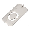 304 Stainless Steel Pendants STAS-M115-01P-O-2