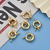 Rack Plating Brass Spring Clasps KK-D399-B-G-NF-6