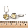 925 Sterling Silver Micro Pave Cubic Zirconia Dangle Hoop Earrings EJEW-F371-01C-02-4