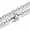 Tarnish Resistant 304 Stainless Steel Cable Chain Bracelets BJEW-H532-01P-2