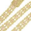 Rhombus Pattern Polyester Ribbon OCOR-WH0079-17A-1