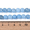 Dyed Natural White Jade Beads Strands LS-G-T139-8mm-60-15-5