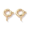Rack Plating Brass Spring Ring Clasps KK-F090-22LG-1
