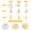 36Pcs 3 Color Brass Pendants KK-FH0005-17-2