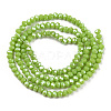 Electroplate Glass Beads Strands EGLA-A034-P1mm-A28-2