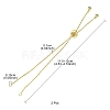 Rack Plating Brass Box Chain Slider Bracelets MAK-YW0001-04G-4