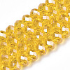 Electroplate Glass Beads Strands EGLA-A034-T2mm-A04-1