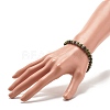 Gemstone Round Beaded Stretch Bracelet for Women BJEW-JB07713-5