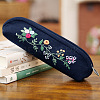 DIY Flower Pattern Pencil Case Embroidery Kit PW22112415669-1