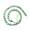 Natural Green Grass Agate Beads Strands G-I271-B07-8x10mm-2