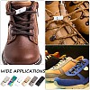 6 Pairs 6 Colors Zinc Alloy One-click Hook Buckle for Canvas Sports Shoes FIND-GF0004-54-5