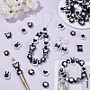 260Pcs 21 Styles Two-tone Acrylic Beads OACR-AR0001-36-4