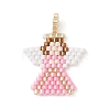 Beaded Angel Charms PALLOY-MZ01207-2
