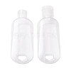   15Pcs 3 Colors 50ml PETG Travel Squeeze Bottles with Keychain and Flip Caps KY-PH0001-21-2