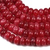 Dyed Natural White Jade Beads Strands G-G107-A43-01-3