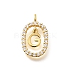 Brass Micro Pave Cubic Zirconia Pendants ZIRC-P123-01G-G01-1