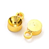 Rack Plating Brass Pendant Cabochon Settings KK-P240-07G-2