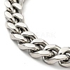 Non-Tarnish 201 Stainless Steel Curb Chain Bracelet for Men Women BJEW-H550-06C-P-2