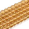 Transparent Glass Beads Strands GLAA-T032-T4mm-08-1