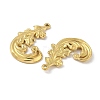 304 Stainless Steel Rhinestone Setting Pendants STAS-D376-09A-G-2