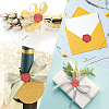 50Pcs 2 Styles Rose & Heart Adhesive Wax Seal Stickers DIY-CP0010-23B-5