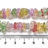 Transparent Crackle Glass Beads Strands GLAA-U004-01G-4