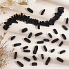 1 Strand Natural Black Stone Beads Strands G-BBC0001-21-4