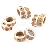 8 Rolls 4 Style 1 Inch Word Thank You Self-Adhesive Kraft Paper Stickers DIY-LS0003-34-4