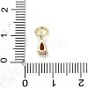 Brass Micro Pave Cubic Zirconia Charms KK-H527-13G-01-3