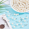 200 Sets ABS Plastic Imitation Pearl Rivet Studs KY-GO0001-06C-4