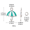 Umbrella Alloy Enamel Pendants ENAM-YW0002-87-3