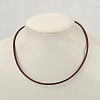 Cowhide Leather Necklace Making AJEW-JW00001-02-2